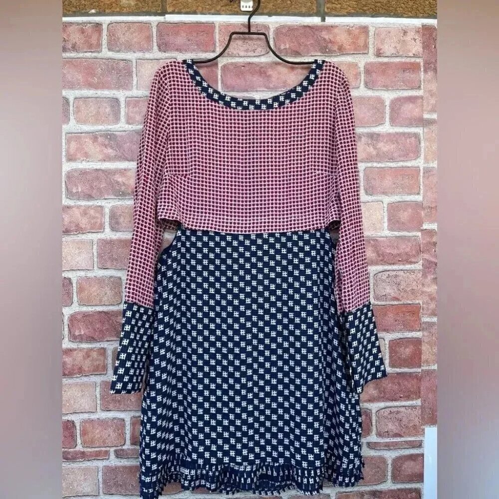 Patrizia Pepe cutout silk mini dress size 42/2
